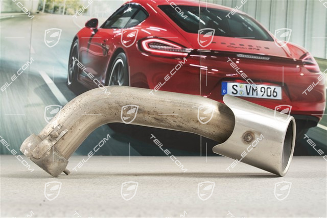 Exhaust system tail pipe, standard tailpipe, 4-pipe look, inner, L