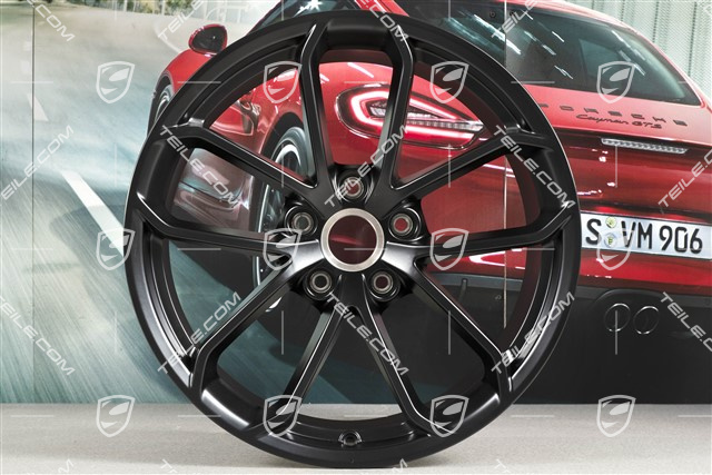 20" Felgensatz 718 Cayman GT4, Felgen 8,5J x 20 ET61 + 11J x 20 ET50, schwarz seidenmatt