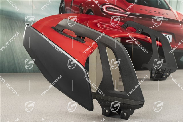 GT3 rear spoiler / wing, upper part, complete, incl. supports and flaps