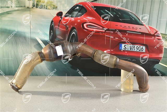Exhaust pipe, with catalitic converter,