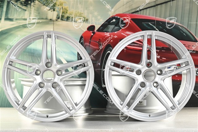 19" Komplet felg Carrera VI , 8,5J x 19 ET50 + 11J x 19 ET77, do użytku w zimie