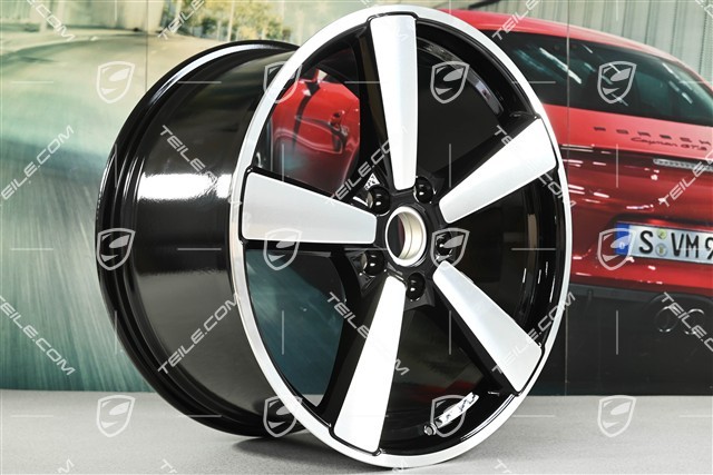 21" Carrera Classic wheel rim, 11.5J x 21 ET79, black high gloss