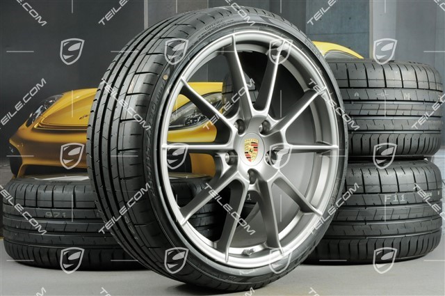 20" Spyder Sommerräder Satz, Felgen 8,5J x 20 ET57 + 10,5J x 20 ET47 + NEUE Pirelli Sommerreifen 235/35 ZR20 + 265/35 ZR20