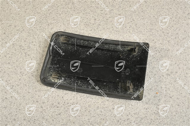 Cover Ashtray, Leatherette, Black