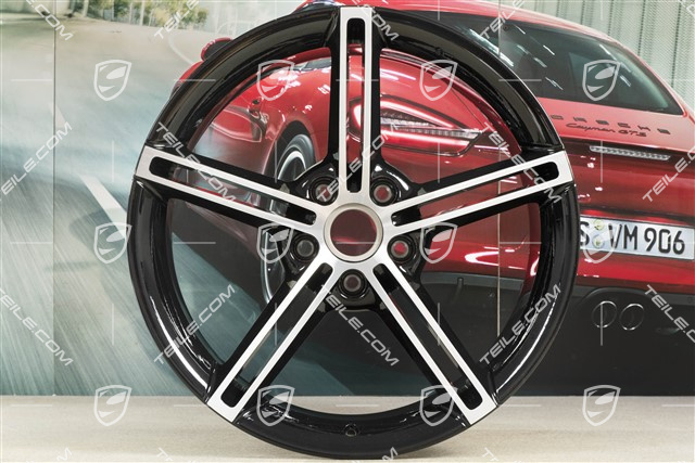 21" Felge Mission E Design, 11,5J x 21 ET66, schwarz hochglanz