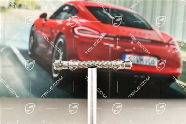Stainless steel braided vacuum hose 80mm long