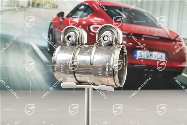 Main exhaust muffler clamping sleeve / clamp / fitting