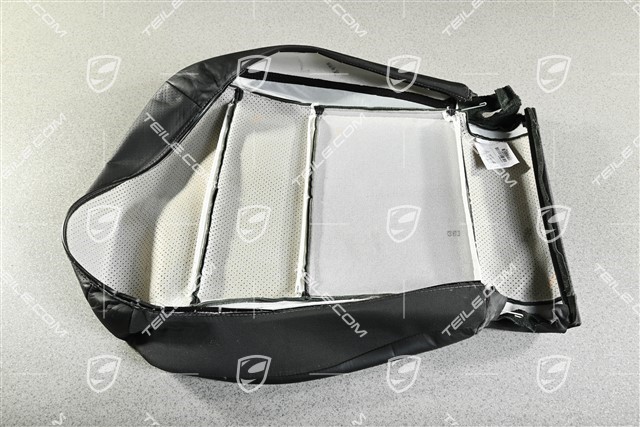 Seat Cushion Leather Black, Sports seat, 4 way adjustment, L
