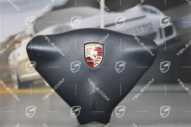Airbag, 3-spoke, plastic, "metropol" blue
