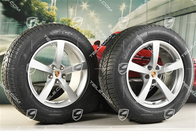 18-inch "Macan" Winter wheel set, rims 8J x 18 ET21 + 9J x 18 ET21 + Pirelli winter tyres 235/60 ZR 18 + 255/55 ZR 18, with TPMS