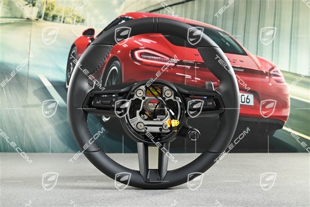 PDK, Multifunction steering wheel, Black Leather Sport Chrono Package Plus