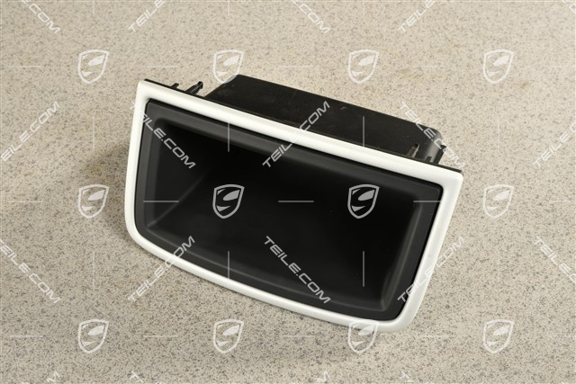 Tray, centre console, rear, Satin aluminium