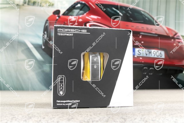 Fahrzeugschlüsselgehäuse lackiert, Racinggelb