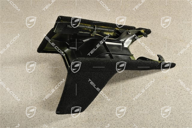 Centre console cover, Cloth, Black