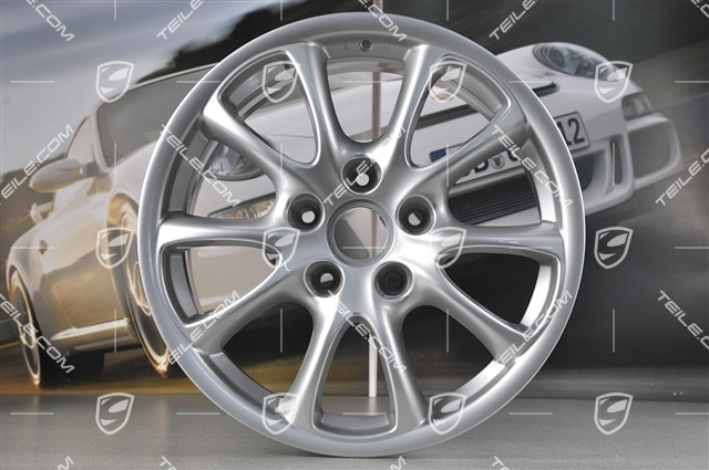 18-inch GT3 Modell 2004 wheel set, 8J x 18 ET50 + 11J x 18 ET45, for Turbo / 4S