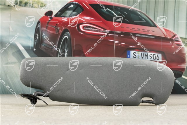 Sonnenblende, Coupe, Kunstleder, Steingrau, L