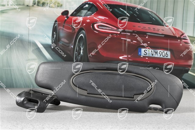 Sonnenblende, Cabrio, Kunstleder, schwarz, R