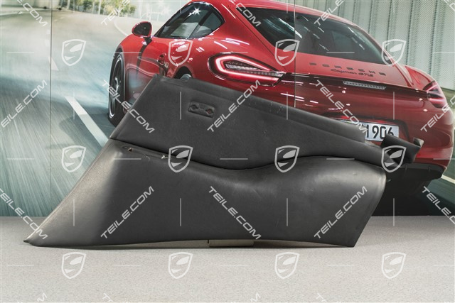 Seitenwandverkleidung, coupé, Kunstleder, Schwarz, R