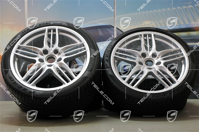 20" Koła letnie SportDesign, felgi 8,5J x 20 ET51 + 11J x 20 ET70 + NOWE opony letnie Pirelli P Zero 245/35 Z20 + 295/30 Z20, bez czujników RDK