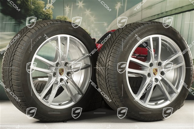 20-inch Cayenne Sport winter wheel set, rims 9J x 20 ET50 + 10,5J x 20 ET64 + Continental winter tyres 275/45 R20 + 305/40 R20, with TPMS