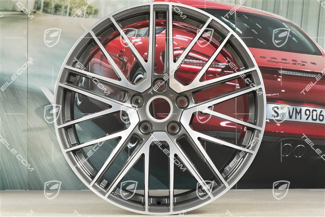21" Felge Turbo V, 11J x 21 ET66, Titan