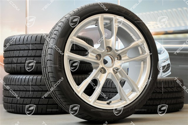 19" Komplet kół letnich Boxster S, 8J x 19 ET57 + 9,5J x 19 ET45, opony 235/40 ZR19 + 265/40 ZR19