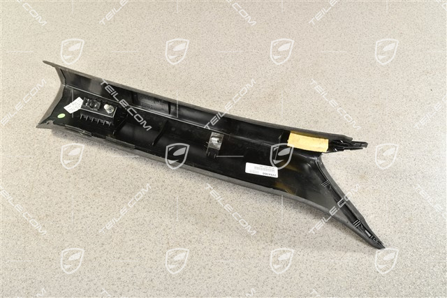 A-Saulen Verkleidung, alcantara, Schwarz, L