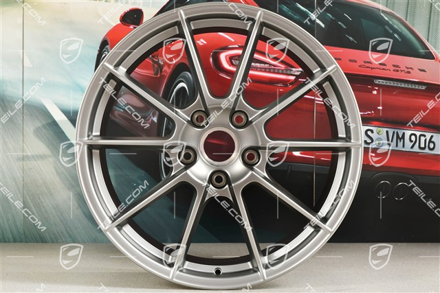 20" Felge "Boxster Spyder", 8,5J x 20 ET57, platinum satynowy mat
