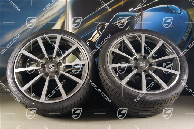 20" Komplet kół letnich Carrera Classic II, felgi 8,5J x 20 ET51 + 11J x 20 ET52 + NOWE opony Pirelli P Zero 245/35 ZR20 + 305/30 ZR20, bez czujników ciśnienia