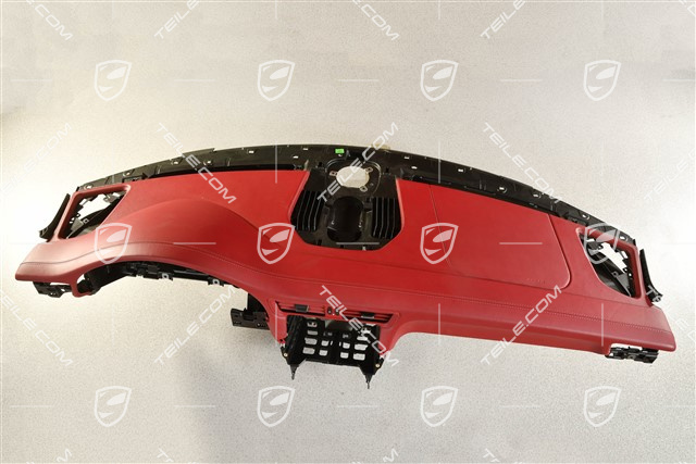 Dashboard trim, upper part, leather Bordeaux Red