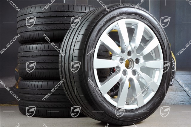20-inch SportDesign II summer wheel set, 4 wheels 9J x 20 ET 57 + 4 tyres 275/45 R 20 110Y XL, with TPMS