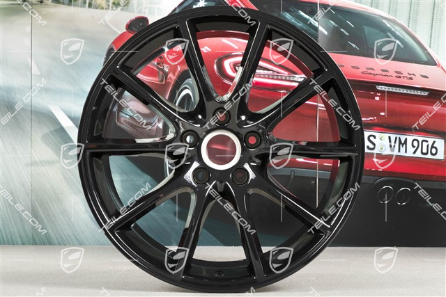 20" Felge Cayenne Design, 10,5J x 20 ET55, schwarz hochglanz