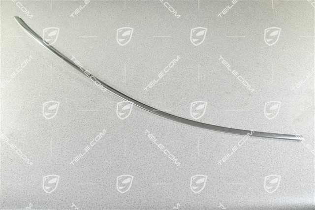 Front door Trim strip, upper, Galvano silver, R
