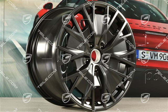 20" Felga Taycan Turbo S Aero Design, 9J x 20 ET54, czarny satynowy mat