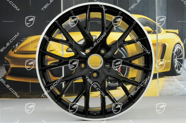 21" Felga Panamera Sport Design, 11,5J x 21 ET69, czarny wysoki połysk