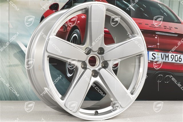 19-inch wheel rim Macan Sport Classic, 8,5J x 19 ET21, GT-Silver metallic