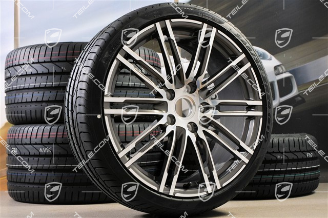 20" Komplet kół letnich Turbo III, 8,5J x 20 ET51 + 11J x 20 ET70, 245/35 ZR20 + 295/30 ZR20, bez czujników ciśnienia