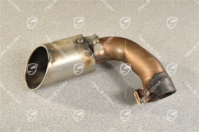 S, Tailpipe, steinless steel, inner, 4-pipe look, R