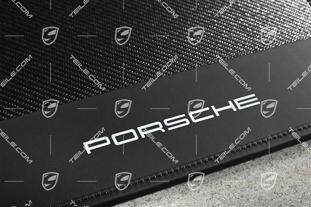 Fußmatten Carbon mit Ledereinfassung 2-Teilig, GT3