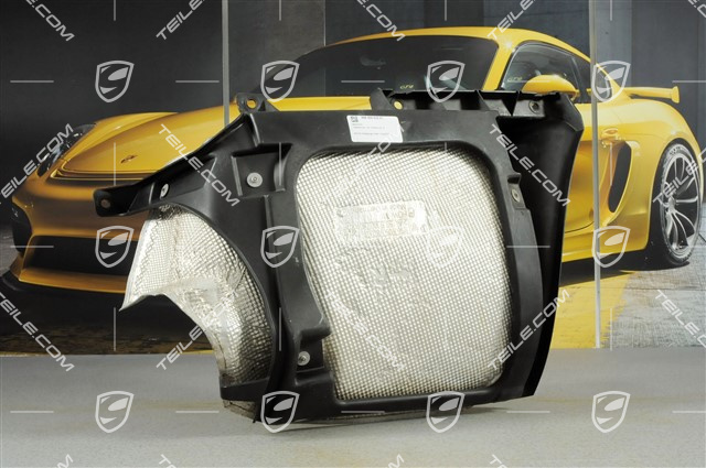 Retaining frame, incl. heat shield, R