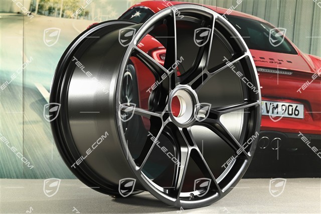 21" GT3 Felge, 12J x 21 ET45, schwarz seidenmatt