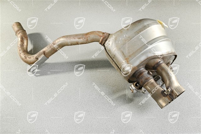 Rear exhaust muffler , without tail pipes, R