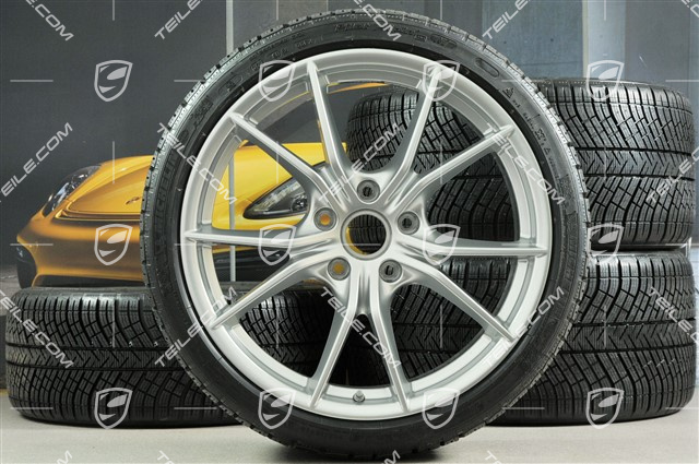 20-inch winter wheels set Carrera S (IV), rims 8,5J x 20 ET49 + 11J x 20 ET78 + Michelin Pilot Alpin PA4 N1 winter tyres 245/35 R20 + 295/30 R20