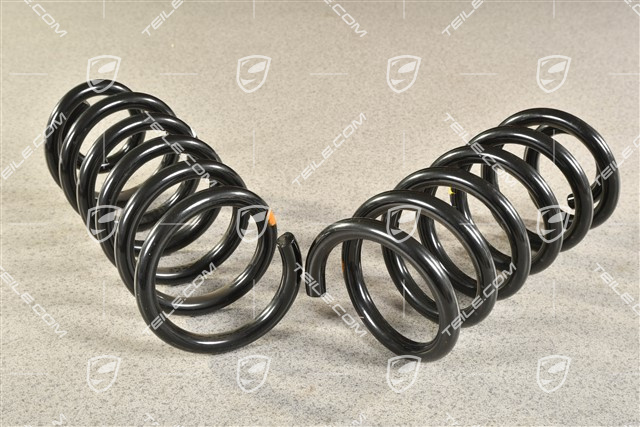 Schraubenfeder, HA, Turbo Coupe, 6 Gang Schaltergetriebe, KENN- Gold / Weiss