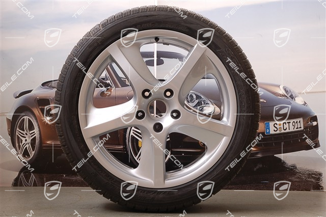 20-inch Cayenne SportTechno winter wheel set, front 9-inch+ rear 9-inch + tyres 275/40 R20, without TPMS