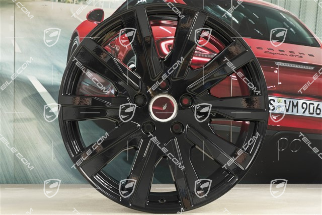 20" wheel rim Taycan Tequipment Design, 11J x 20 ET60, black high gloss