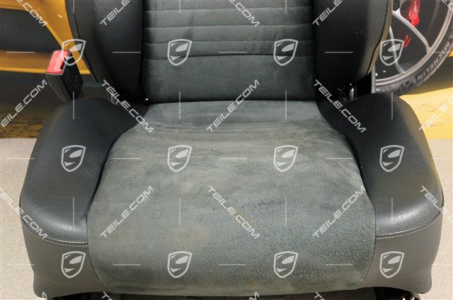 Sitz, manual einstellbar, heizung, Kunstleder/Alcantara, Schwarz, beschädigt, L