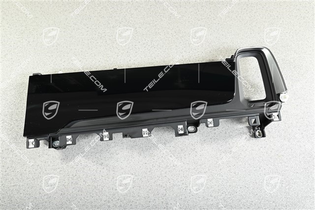 Dashboard trim / moulding, Black / silver shade, R