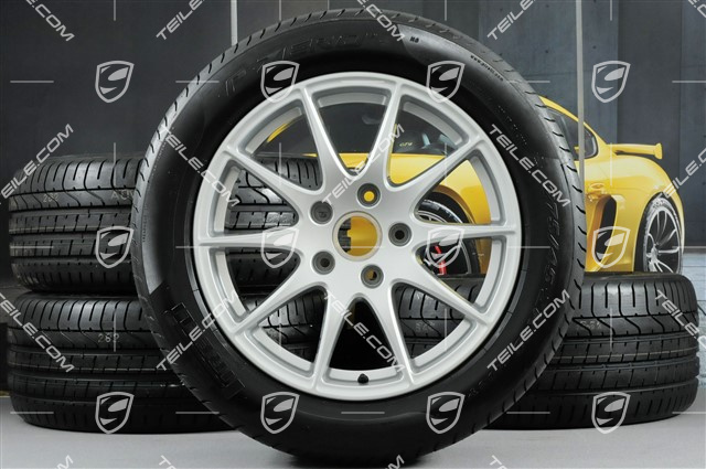 18" Panamera S Sommerräder Satz, Felgen 8J x 18 ET59 + 9J x 18 ET53 + Reifen Pirelli P-Zero 245/50 R18 + 275/45 R18