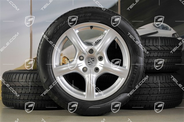 18-inch summer wheel set Panamera, wheels 8J x 18 ET59 + 9J x 18 ET53 + tyres Pirelli P-Zero 245/50 18 + 275/45 18